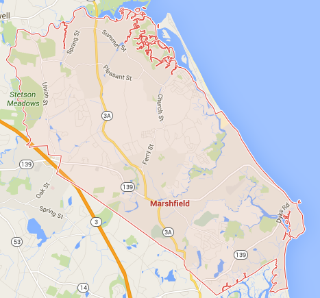 map of marshfield ma