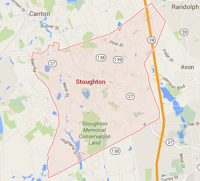 map of stoughton ma