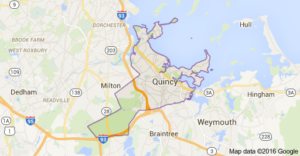 map of Quincy MA